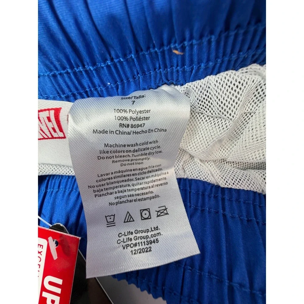 Marvel‎ Avengers Boys Swim Trunk Size 7 New With Tags NWT UV Protection Graphic